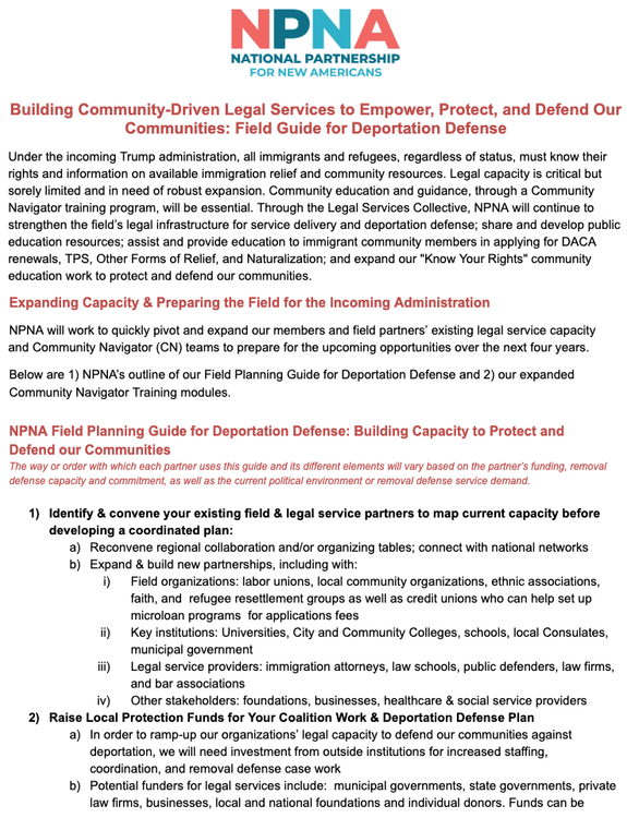 NPA national partnership